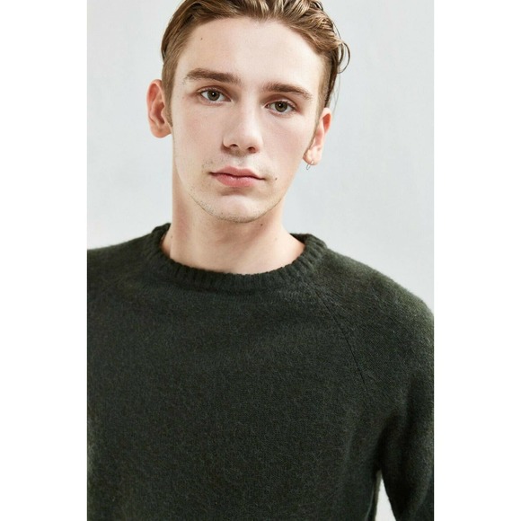 Native Youth Size M Altitude Knit Men's Sweater Wool Blend Crew Neck Pullover - Picture 2 of 12